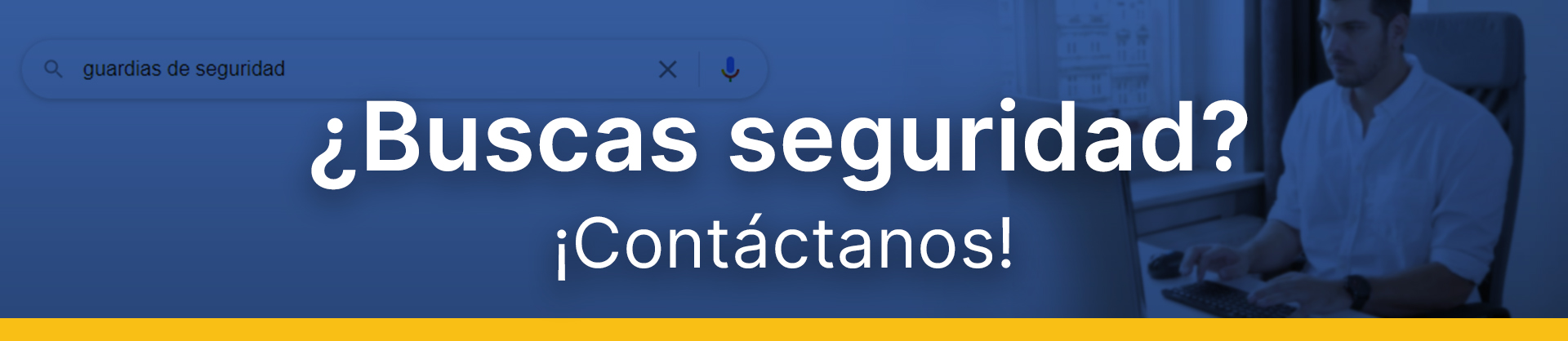Banner de Seguridad Privada que dice ¿Buscas Seguridad? de la Empresa KIERPER en San Luis Potosí Estado de México